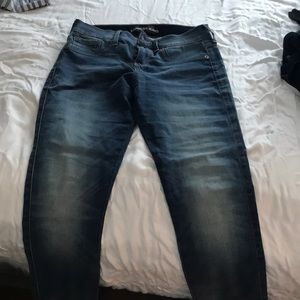 Express mid rise legging jeans size 0 short.